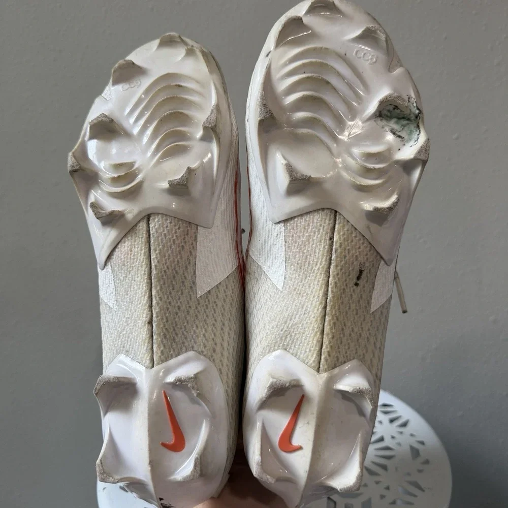 Nike Vapor Edge Speed 360 2 TB White Orange Cleats Men's Size 9